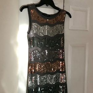 Sequined cocktail dress